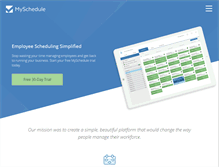Tablet Screenshot of myschedule.com